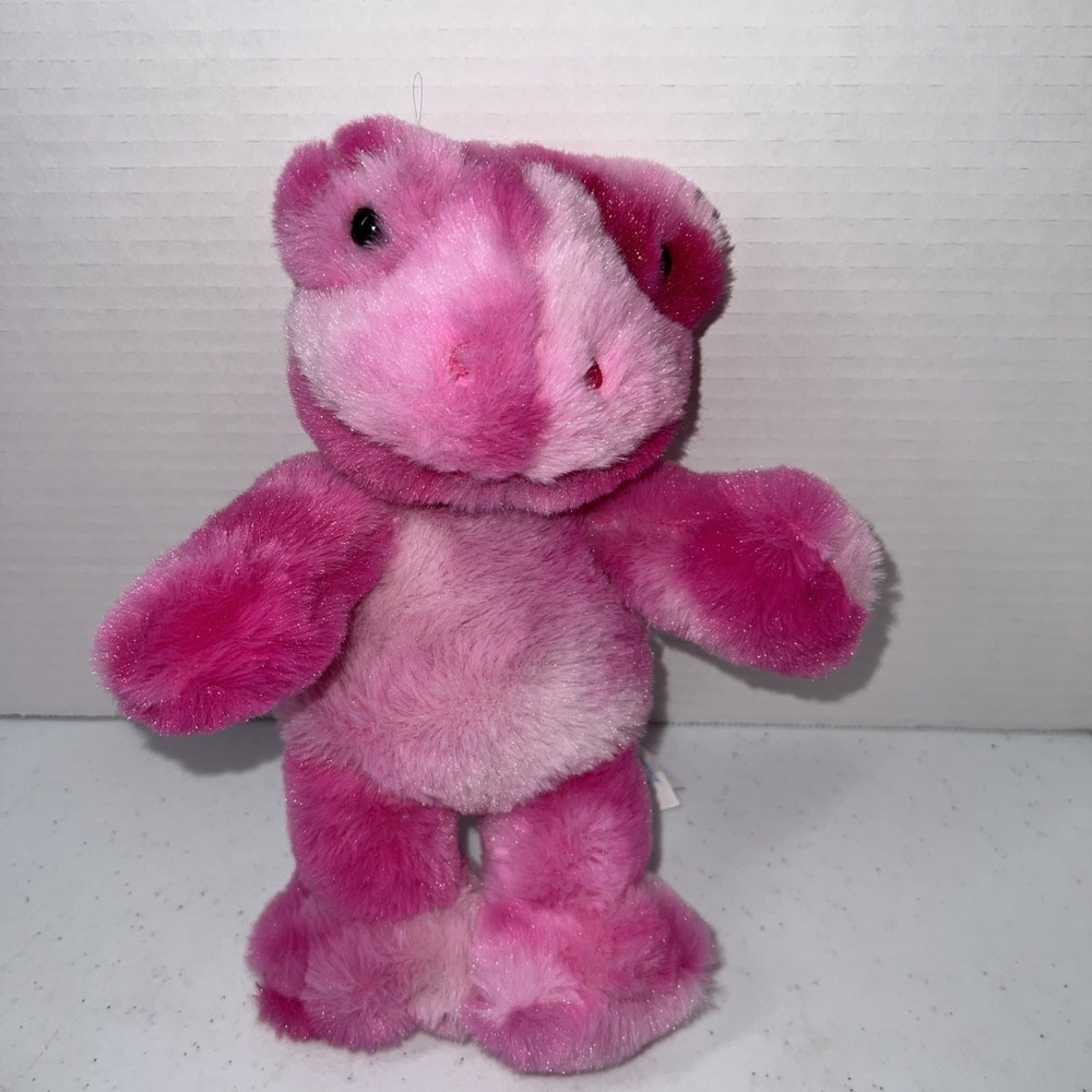 Build A Bear Plush Pink Frog Tie Dye 9" 2023 Stuffed Animal Toy